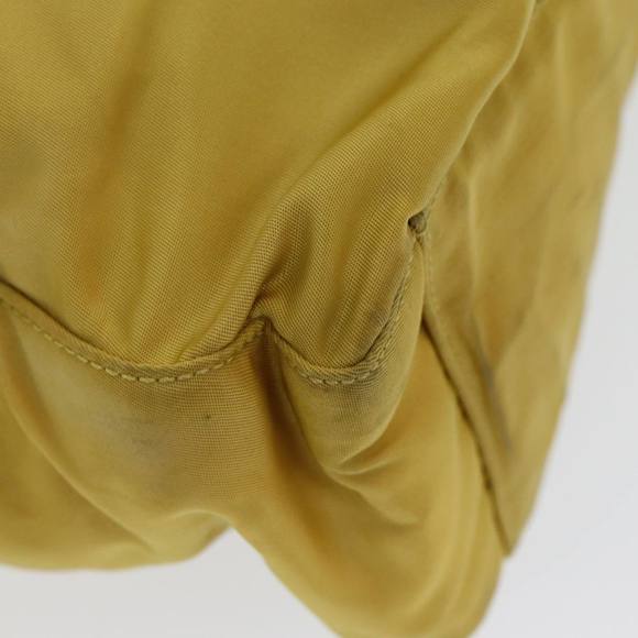 PRADA Tote Bag Nylon Yellow Silver Auth 84670 - Picture 16 of 16